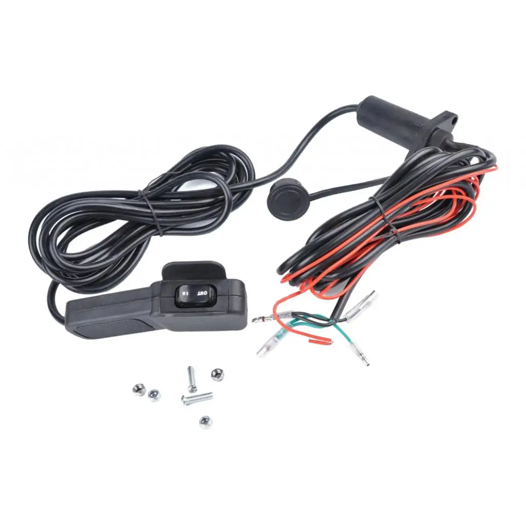 Универсальный 12V ATV/UTV лебедка Проводные дистанционный переключатель 3,05 M 11' водонепроницаемый