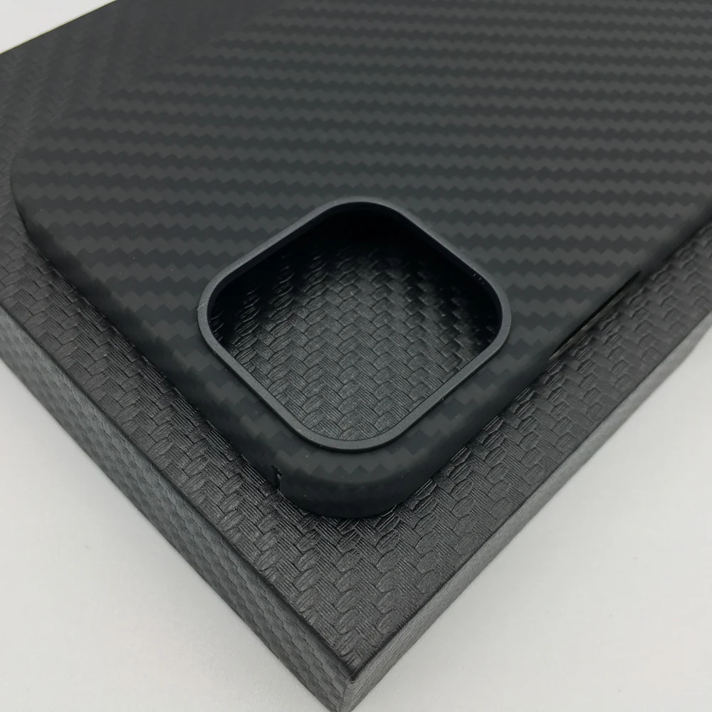 Real Carbon Fiber Phone Case for iPhone 12 Pro Max Ultra Thin Anti-fall Carbon Fiber Hard Cover Cases for iPhone 12 Mini