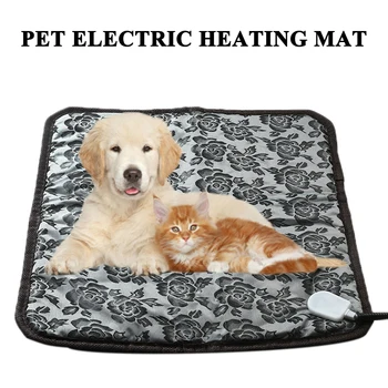 

45*45cm Pet Dog Cat Waterproof Electric Heating Pad Body Winter Warmer Mat Bed Blanket Animals Bed Heater US Plug Accessories