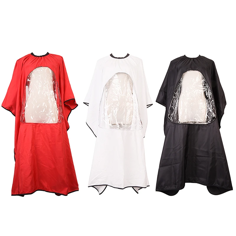 1 шт. Парикмахерская накидка для взрослых Парикмахерская накидка фартук Парикмахерская накидка мантия Инструменты для укладки с смотровым окном