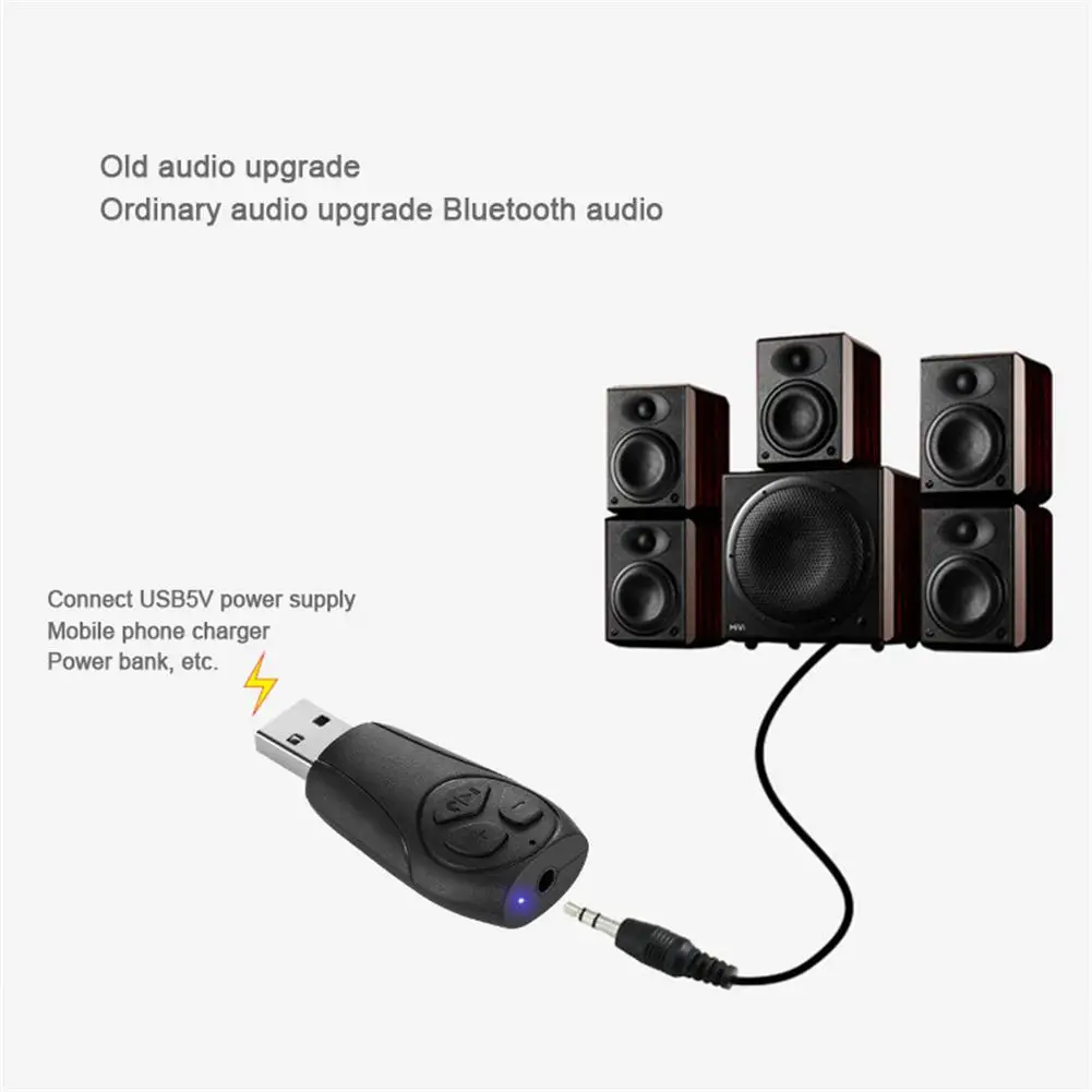 Адаптер беспроводной Bluetooth динамик USB AUX аудио стерео музыка автомобильный приемник адаптер MP3 32 Гб передняя вилка