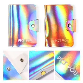 

20 Slots Holographics Stamping Plate Case Nail Art Stamp Card Bag Steel Plate Album Stamping Template Storage Bag