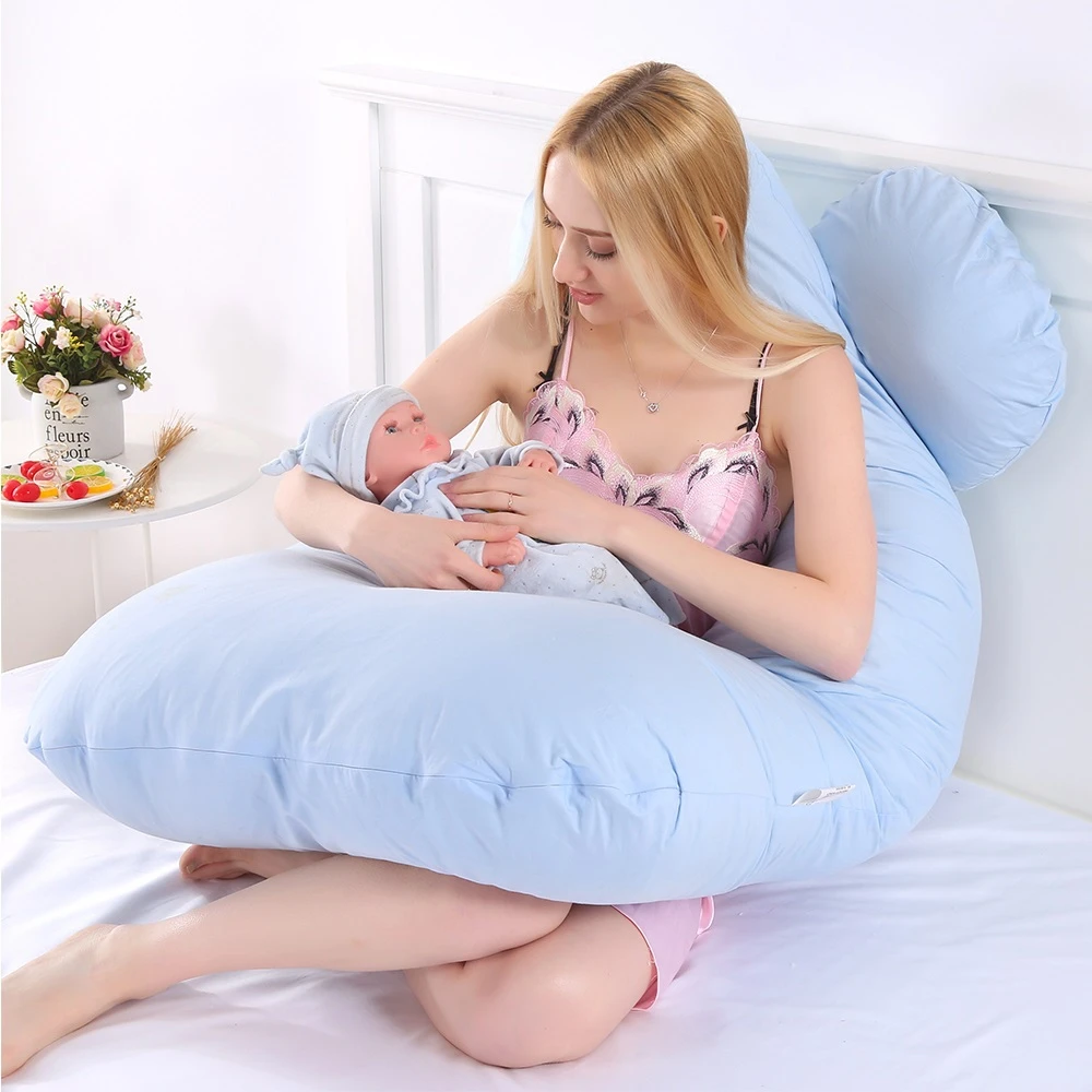 Coussin de grossesse long et multifonctionnel en forme de U,oreiller, corps  complet, dormeur sur le côté, sommeil, femme enceinte, maternité, literie -  AliExpress