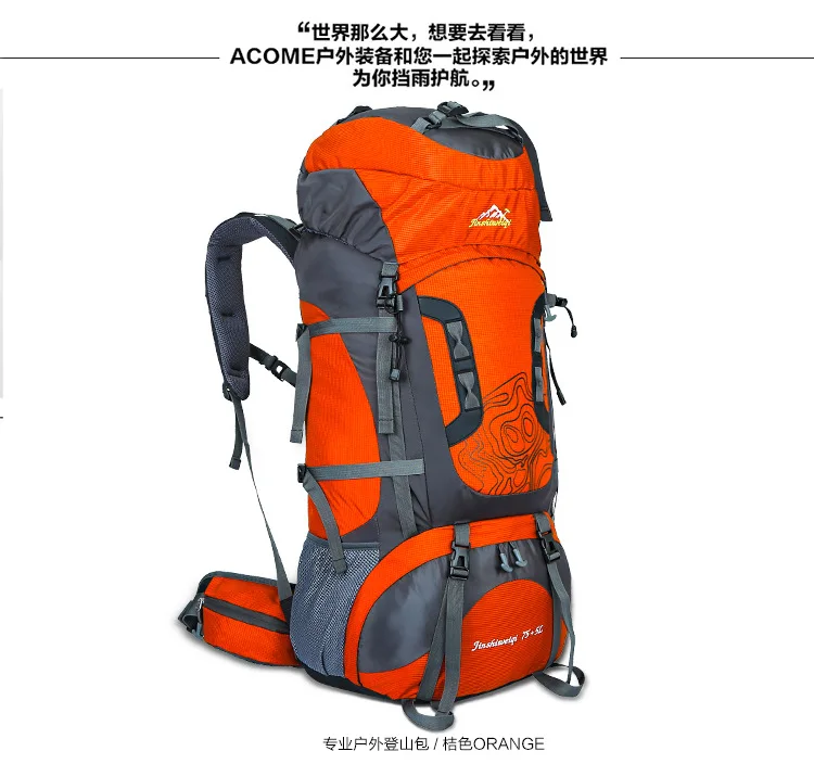 Стиль спортивная сумка рюкзак альпинистский 80 литров большой емкости походный рюкзак с подставкой напрямую от производителя продажи