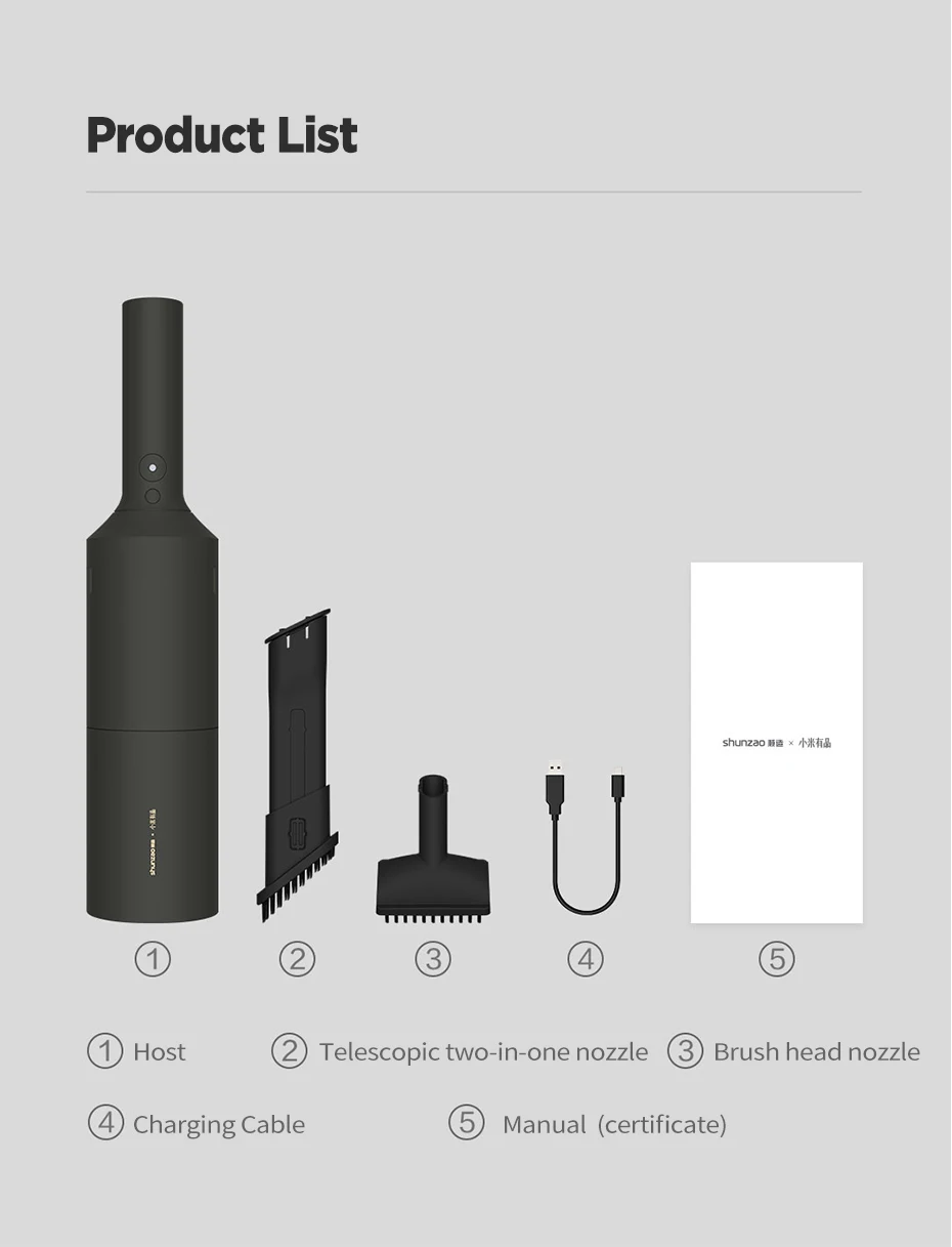 Xiaomi Z1 Portable Wireless Handheld Multi-purpose Vacuum Cleaner 13