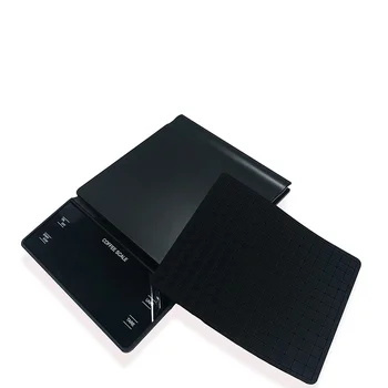 

3kg/0.1g Electronic Coffee Scale with Timer High Accuracy Digital Kitchen Scale Timer Coffee Weight Balance without Battery (Bla