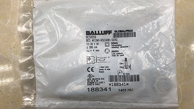 "BALLUFF Balluff" датчик дальнего расстояния переключатель бесконтактного переключателя BESM12MI-NSC408-S04G