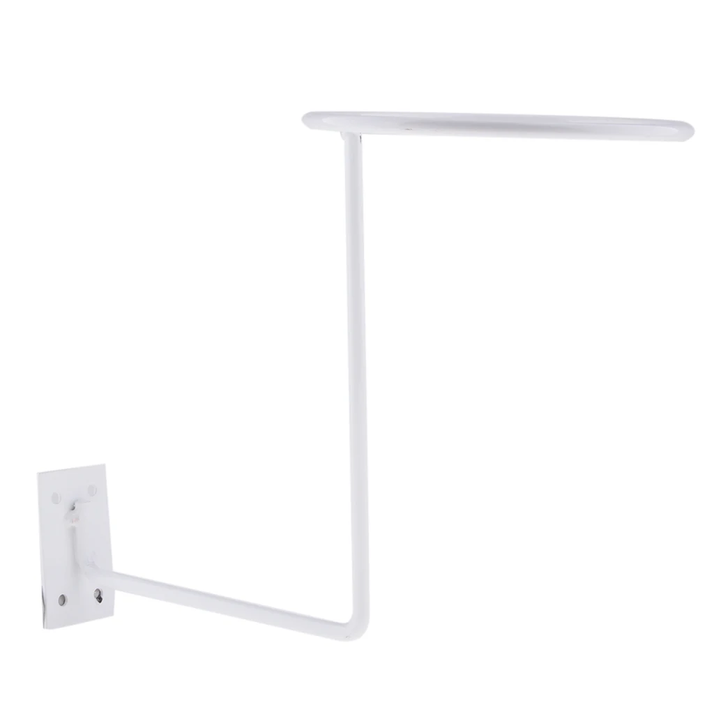 Aluminum Motorcycle Accessories, Helmet Holder Hanger Rack Wall Mounted Hook for Coats, Hats, Caps, White