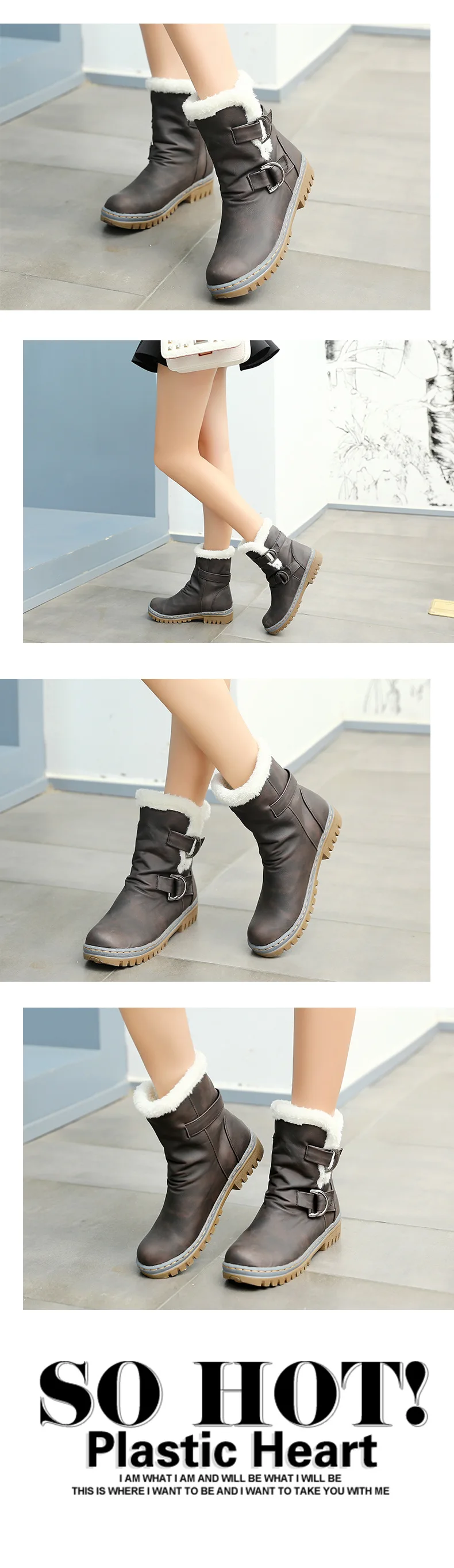 Зимние сапоги; женские теплые бархатные ботинки; Shoes2019; зимние женские ботинки до середины икры на шнуровке; женские ботинки; botas Botines; женская обувь
