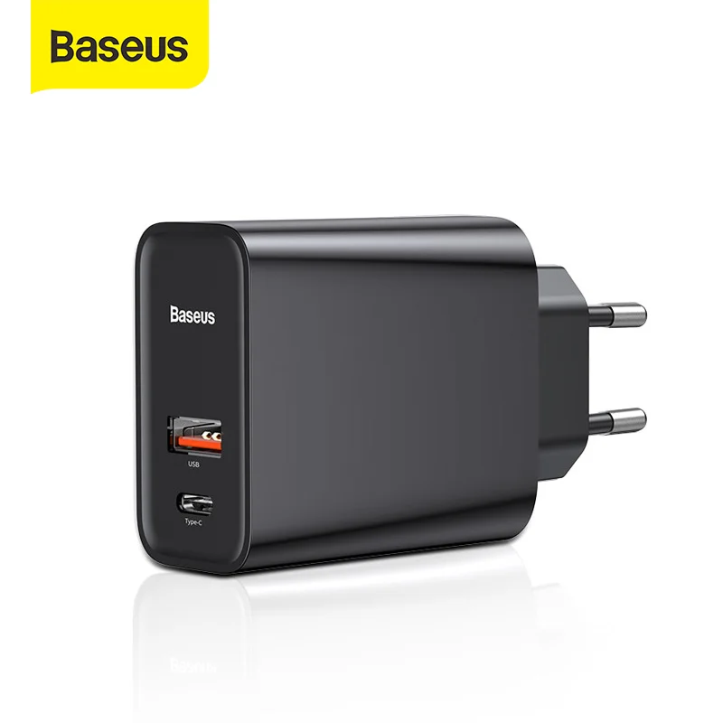 Baseus 30 Вт 45 USB зарядное устройство с быстрой зарядкой 4 0 QC3.0 PD 3 быстрое для iPhone 11 Pro