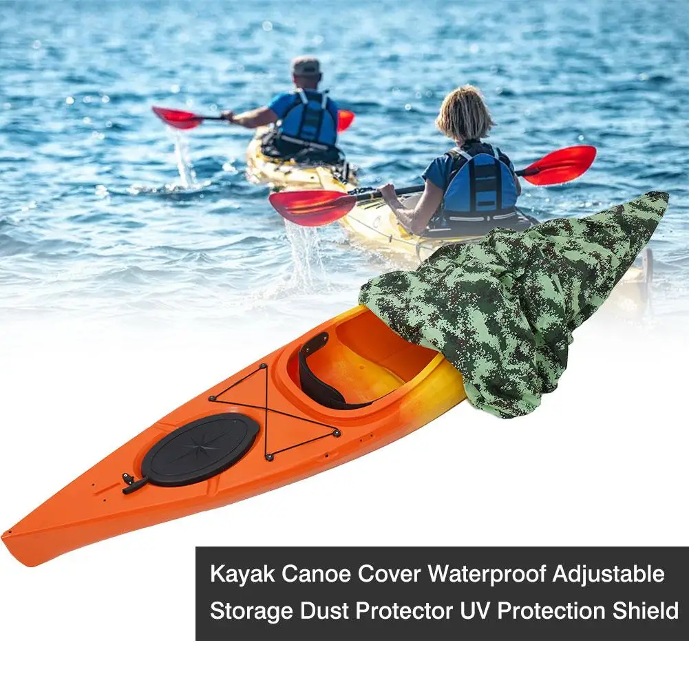 

Kayak Canoe Cover Waterproof Adjustable Storage Dust Protector UV Protection Shield