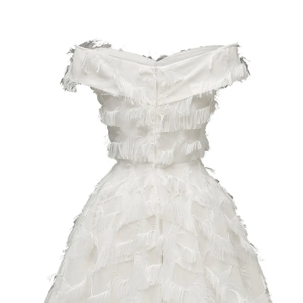 Кисточкой Soulder короткое вечернее платье элегантное белое милое платье для официального события бордового цвета, платье без бретелек для выпускного вечера, вечерние платья