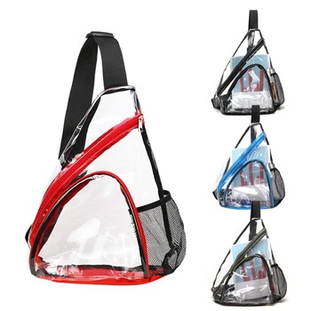 

New 2019 Women Men Transparent Anti-Theft Chest Packs Messenger Sling Bag Casual Shoulder Small Crossbody Bags