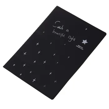 

New Sketchbook Diary for Drawing Painting Graffiti Soft Cover Black Paper Sketch Book Notebook Office School Supplies Gift