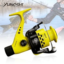 Рыболовная Катушка 2000-7000 серии 5,5: 1 рукоятка рокер 12BB спиннинг ReelLightweight задняя тянущаяся катушка рыбные колеса Carretilha De Pesca