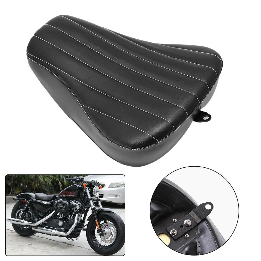 

Мотоциклетное черное переднее сиденье для водителя, стробое сидение для Harley Sportster 883 1200 48 72 2010-2015 2014 2013 2012 2011