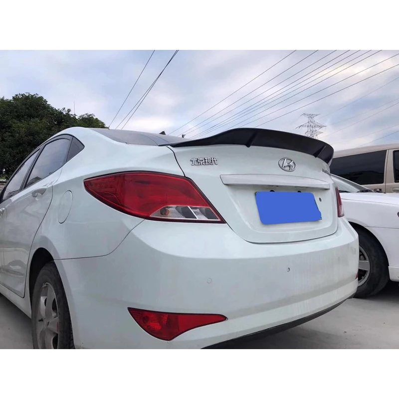 Спойлер для hyundai Verna/hyundai Accent 2010- углеродного волокна/FRP сзади в виде буквы «R» движения аксессуары