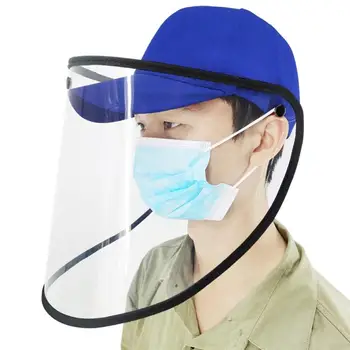 

Hat Protective Face Mask Detachable Transparent Face Shield Windproof Dustproof Face Guard Sneeze Splash Proof Mask Mask Cap