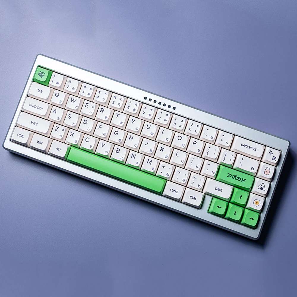 

Образец, авокадо, молочный цвет, дизайнерский колпачок для ключа для Cherry Mx Switch, Механическая игровая клавиатура XDA, профиль японского персонажа, 140 колпачок для ключа