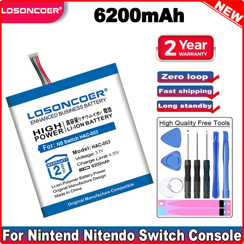 HAC-003 6200mAh Замена аккумулятора ремонт для Nintendo Nitendo Переключатель консоли HAC-S-JP/EU-C0