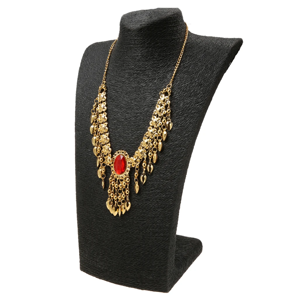 Women's 2 In 1 Necklace Headdress Head Chain Belly Dance Costume Jewelry