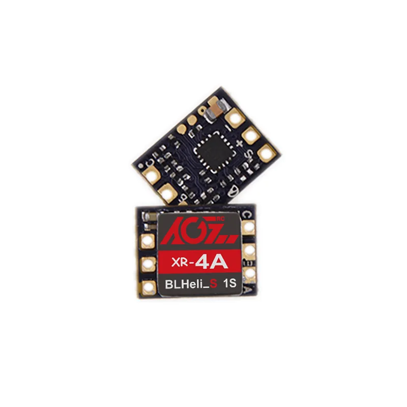 Motive-RC ESC 4A 0,5g comparé à une pièce de monnaie pour l'échelle