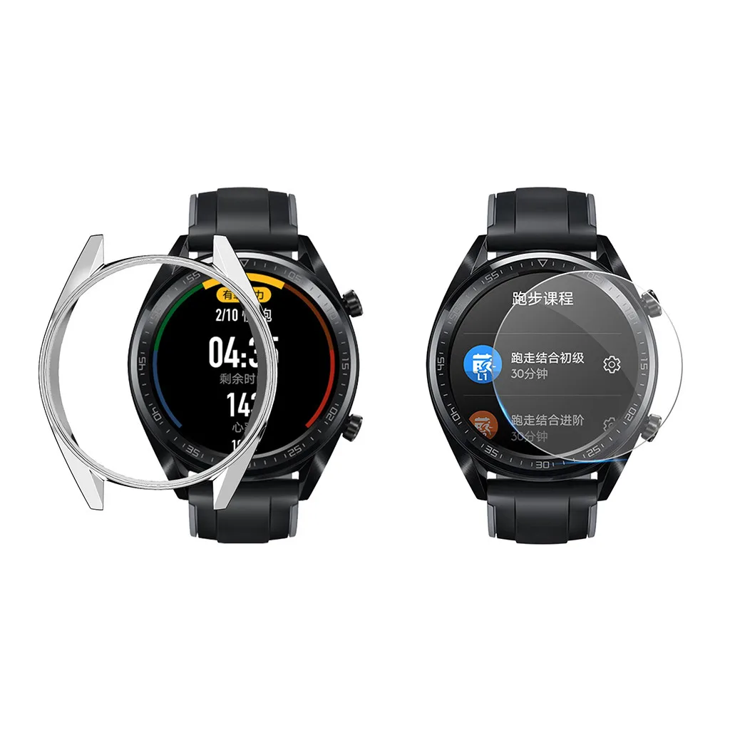 ТПУ Смарт-часы защитный чехол для huawei Watch GT 46 мм защитная рамка Smartwatch аксессуары с защитой экрана# H15