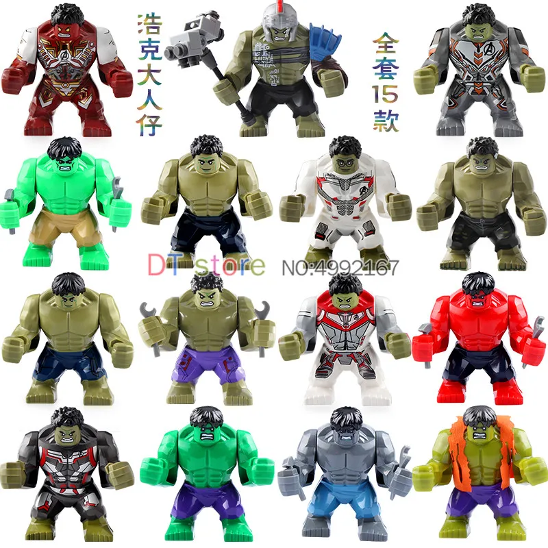 

20pcs Building Blocks The Avengers Heroes action figures Hulk Thanos big size Model bricks Children Education Toys BR275