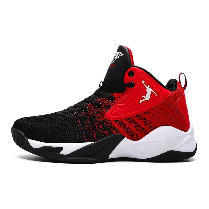 SENTA/Новинка года; Мужская баскетбольная обувь суперзвезды; удобные кроссовки; смешанные цвета; ультравысокая спортивная обувь; мужские кроссовки для фитнеса - Цвет: Black Red