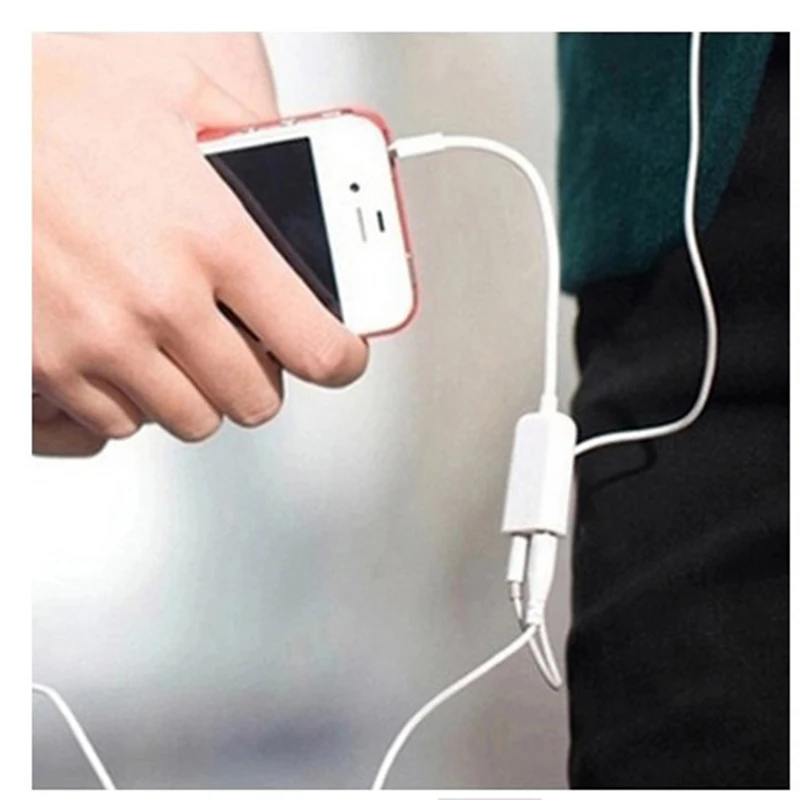 Baru 3.5Mm Double Earphone Headphone Splitter Kabel Adaptor Jack Plug Kabel Audio Aksesoris Handphone