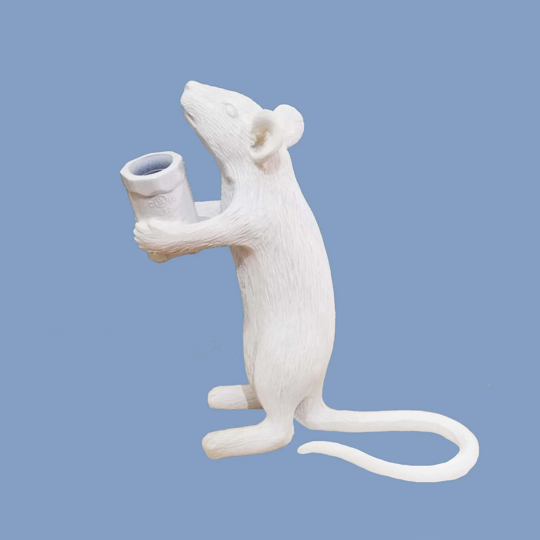 Дизайнерская креативная мышь полимерная настольная лампа прикроватная лампа для спальни лампа для моделирования животных лампа для гостиной домашний декор светильники для помещений - Цвет абажура: white Stand