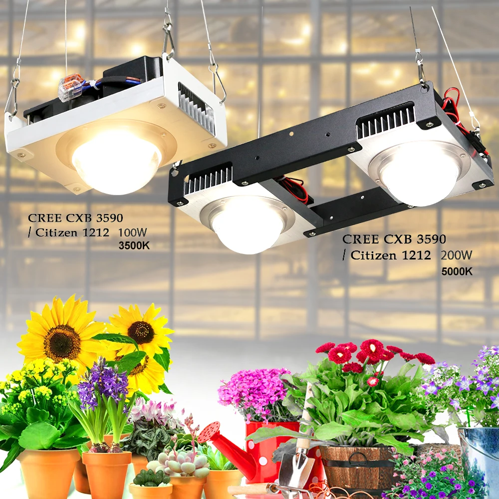 Cxb3590 Cob Led Coltiva La Luce A Spettro Completo Con Raffreddamento 200W Vero29 Citre121212Phytolamp Indoor Idroponica Coltiva La Tenda Di Illuminaz