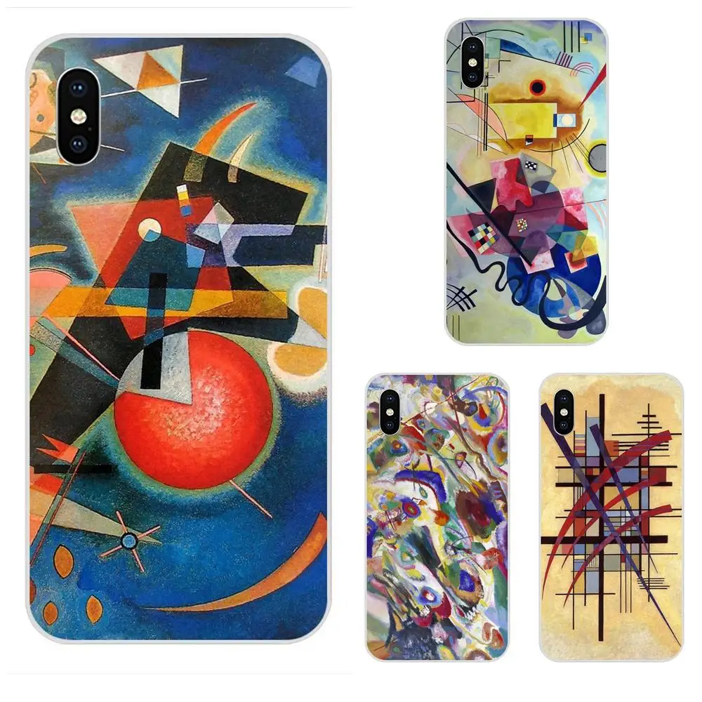 Чехлы для телефонов удивительный Василий Кандинский Apple iPhone 4 4S 5 5C 5S SE 6 6S 7 8 Plus X XS Max