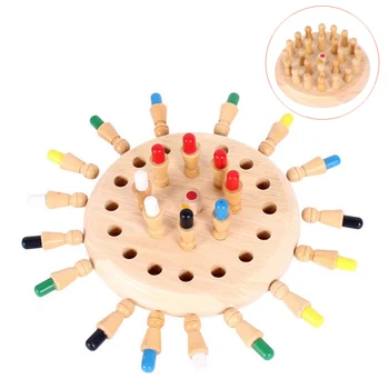 

Kids party game Wooden Memory Match Stick Chess Game Fun Block Board Game Educational Color Cognitive Ability Toy for Children