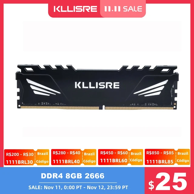 Kllisre DDR4 RAM 8GB 4GB 16GB 2400 2666 3200 DIMM Desktop Memory Support DDR4 motherboard 1