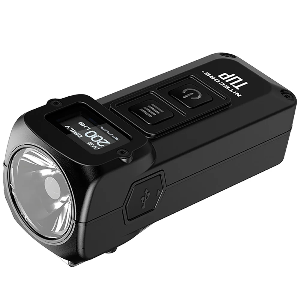 Nitecore TUP светодиодный светильник-брелок CREE XP-L HD V6 1000 LMs O светодиодный дисплей Встроенный аккумулятор 1200 мАч USB Перезаряжаемый светильник-вспышка s