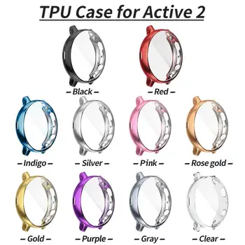

Protective case for Samsung galaxy watch active 2 44mm 40mm SM-R830 R820 R500 Silicone HD Full Screen Protection Cover Cases
