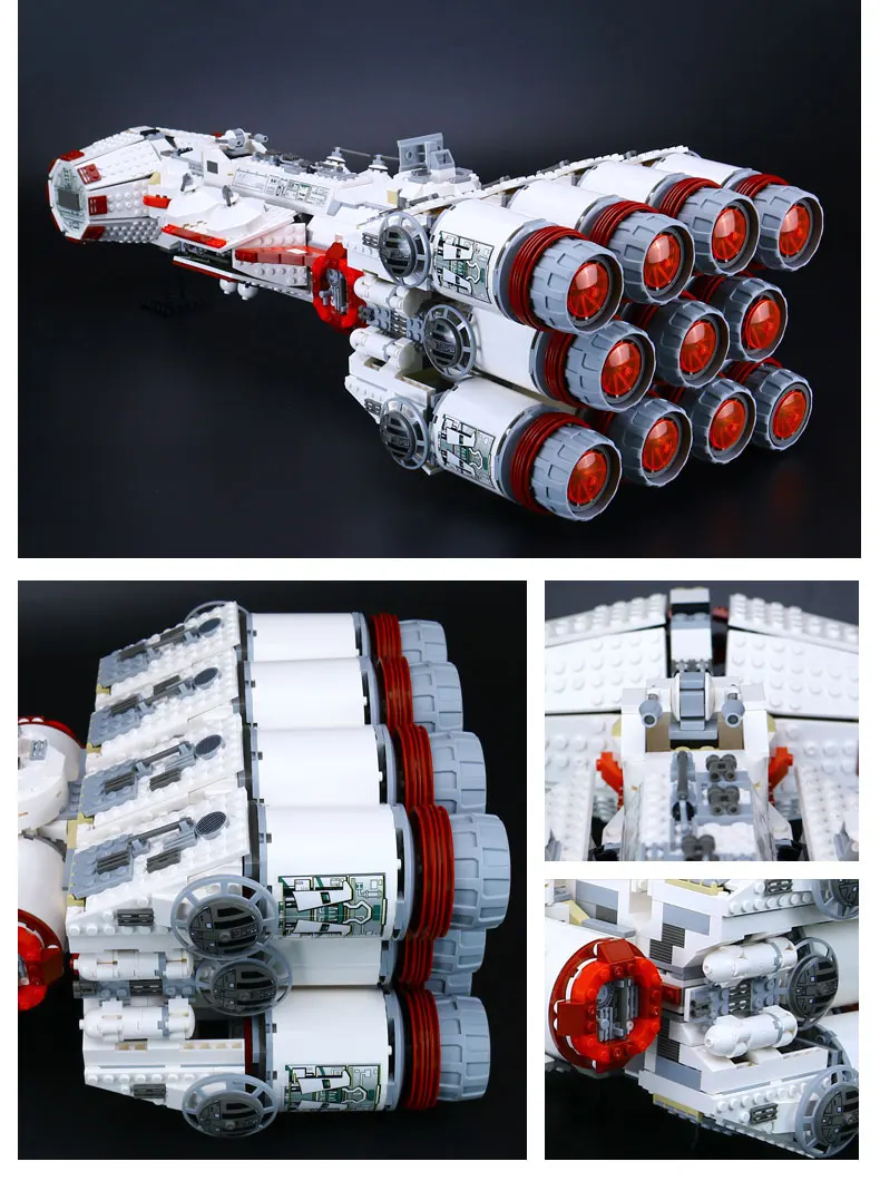 Lepinblocks 05046 серия звездных истребителей войны Rebel Blockade Runner строительные блоки 1748 штук кирпичи игрушки подарок 10019