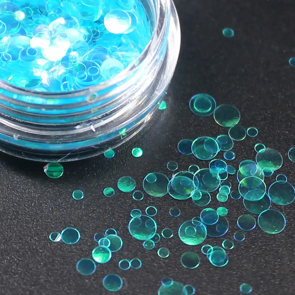 

1 Box Shiny Round Ultrathin Sequins Colorful Nail Art Glitter Tips UV Gel 3D Nail Decoration Manicure DIY Accessories 2017 NR234