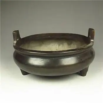 

hot Chinese Bronze Incense Burner w Ming Dynasty XuanDe Mark