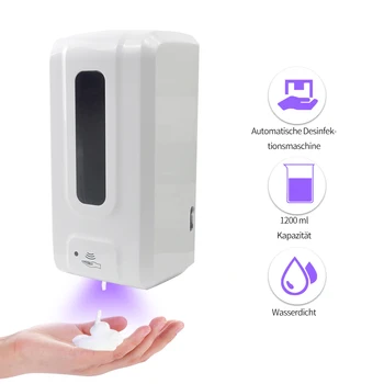 

Soap Liquid Dispenser Automatic 1200ml Big Window Wall-Mounted Infrared Sensor Soap Liquid Sprayer Dispensador Touchless
