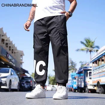 

Big size Men's Wear super Brand Fat Man Loose Printing Overalls Summer Sports Pants Plus Fat Plus Leisure Trousers