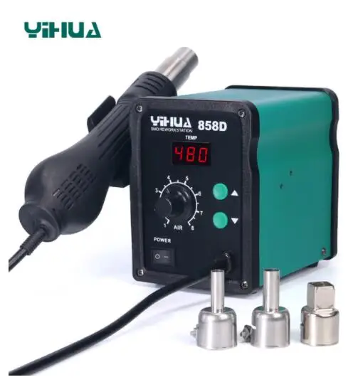 YIHUA 858D 958D II Hot Air Gun Löten Station 700W BGA Rework Station  110V/220V Wärme gun LED Digital Display Schweißen Station - AliExpress