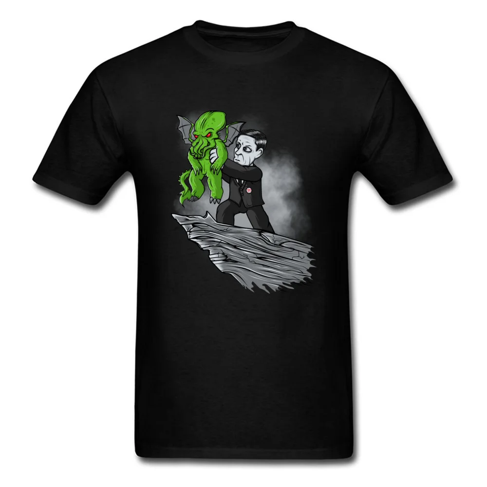 Loveccraft Demon King Cthulhu Футболка с рукавами Топы И Футболки из чистого хлопка Мужская