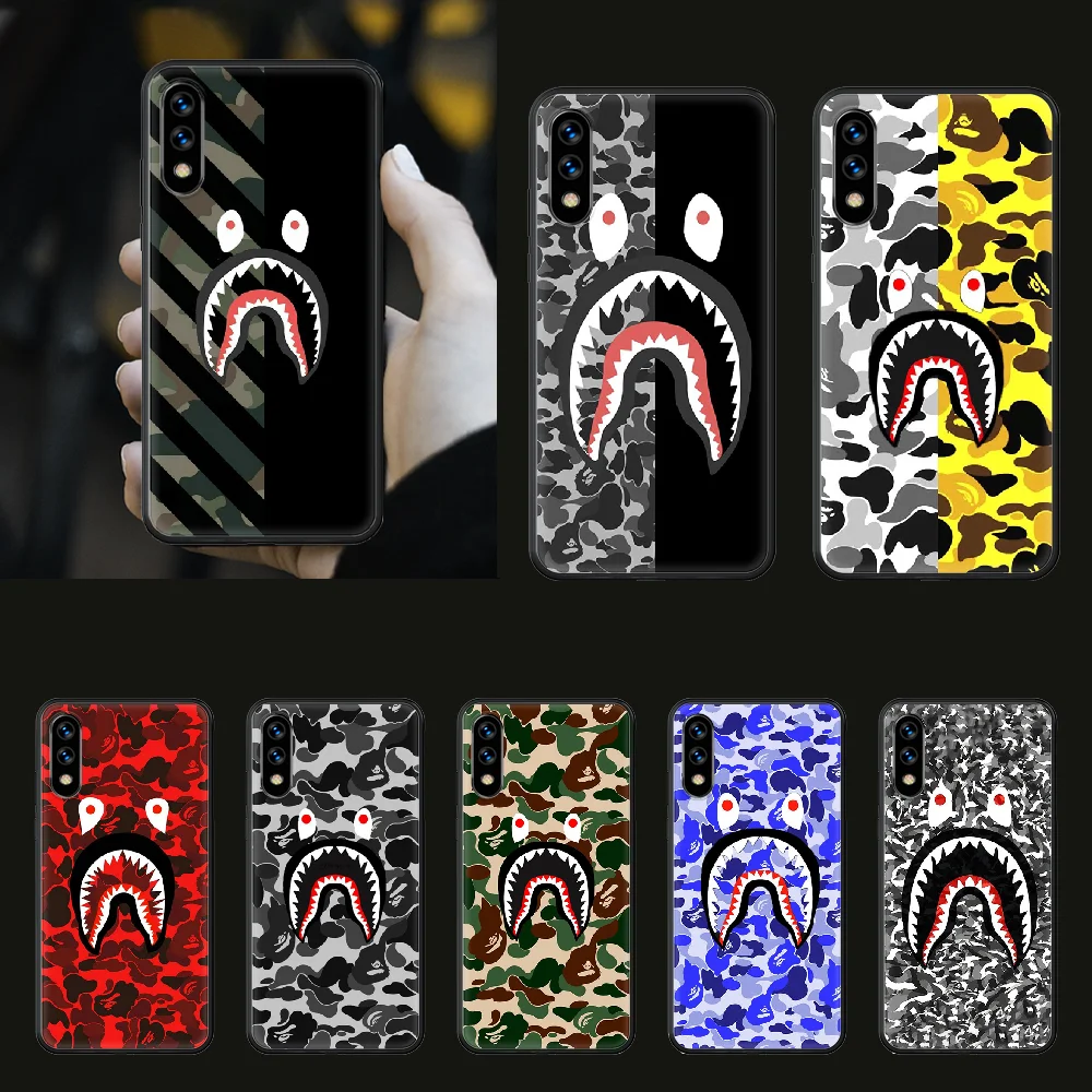 

Fashion sports brand Bape Phone Case hull For huawei honor play 6 7 8 9 10 view 20 A X i pro lite black prime tpu cell cover