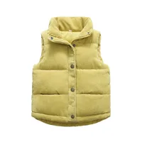 Gilet chaud et épais pour enfants, gilet en coton pour bébés, vêtements d'extérieur, manteau de marque pour garçons et filles, collection automne 2023 2