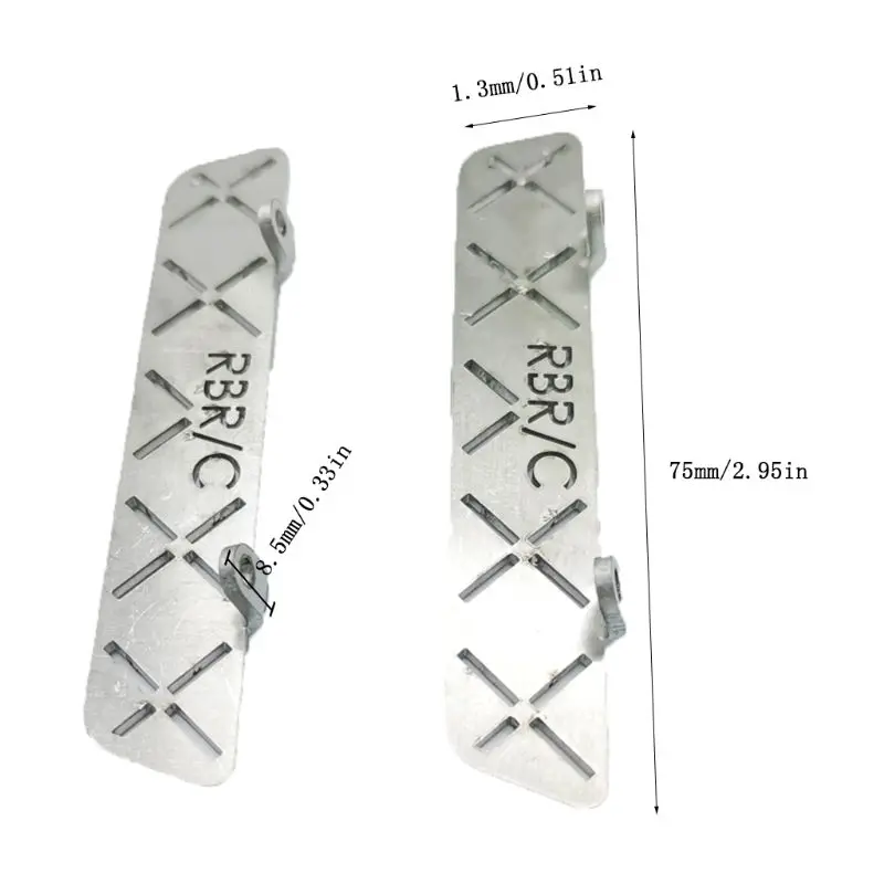 Upgrade Metal Anti-Real Pedals for WPL C14 C24 1/16 Military RC Car