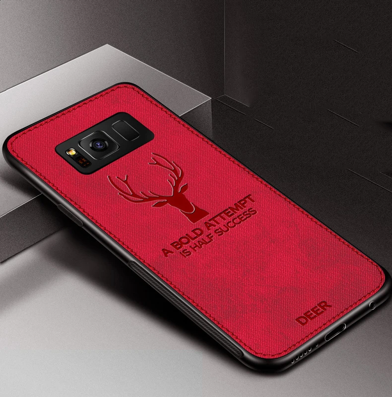 hong Рождественский свитер с принтом в виде оленя; чехол для samsung Galaxy A50 A7 A9 A20 A30 A40 A60 A70 A6 A8 S8 S9 S10 плюс S10e S7 Примечание 10 Pro 9 8 Fundas - Цвет: hong