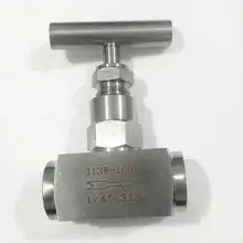 Высокое давление 1/" BSP Женский запорный игольчатый клапан кран 2300 PSI 304 Нержавеющая управление потоком воды воздуха топлива CO2 газа