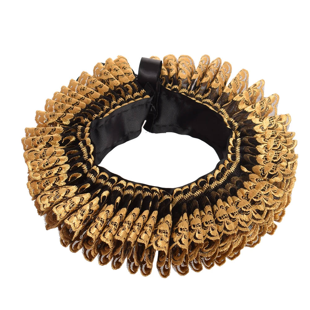 Ренессанс шеи Ерш воротник Винтаж Новинка кружево Queen костюм в стиле Элизабет